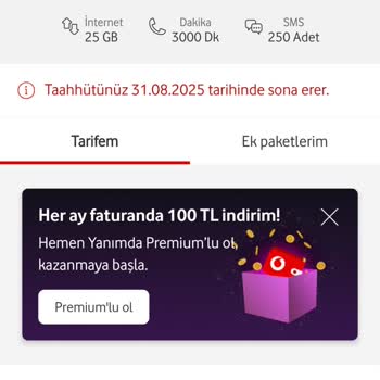 Vodafone'dan Fahiş Zam: Eski Faturamın Katı Ücret Talebi