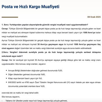 Kitap İçeren Paketim Haksız Yere Gümrükte Bekletiliyor