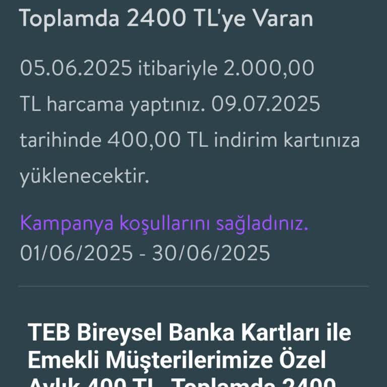 Kampanya İadesi Hakkım Teslim Edilmedi