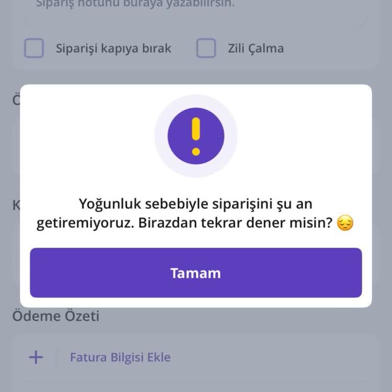 Getir Market'te Sürekli Yoğunluk Mağduriyeti