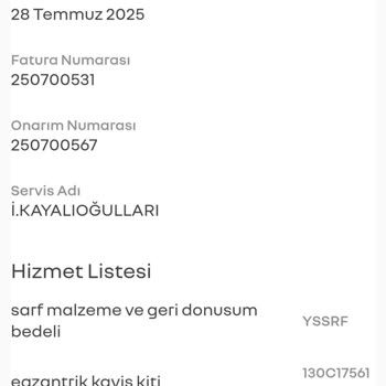 Yetkili Serviste Yüksek Masrafa Rağmen Arıza Çözülemedi
