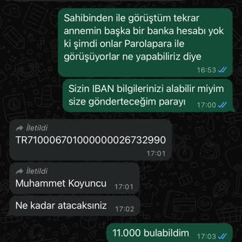 Sahibinden.com Üzerinden Gerçekleşen Güvensiz İşlemde Mağduriyet Yaşadım