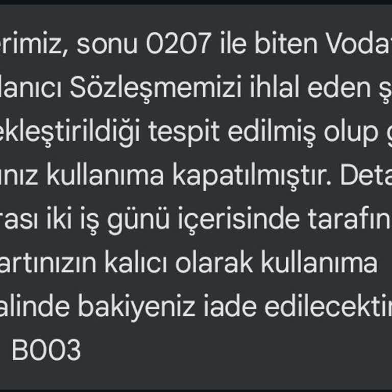 Bir Yıldır Blokeli Sanal Kartım Açılmıyor