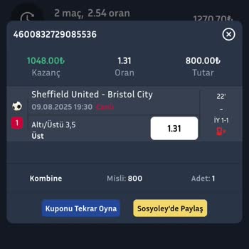 Bahis Oranı Onay Sonrası Düştü, Mağduriyet Yaşadım