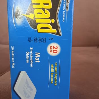 Raid Sivrisinek Kovucu Tabletler Etkili Olmadı, Param Boşa Gitti