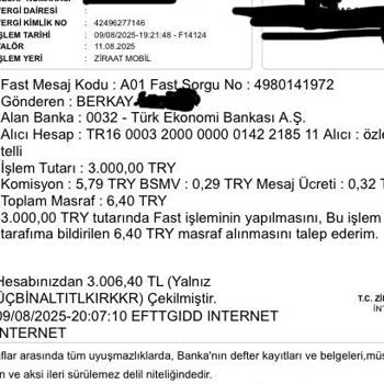 Yatırdığım Para Hesabıma Geçmedi, Ek Yatırım Talep Edildi