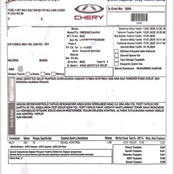 Chery Omoda 5 Aracımda Sürekli Gaz Kesme Sorunu Ve Servisten Çözüm Alamama