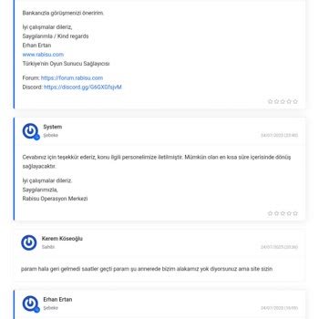 VDS Hizmeti İptal Edildi, İade 16 Gündür Hesabıma Ulaşmadı
