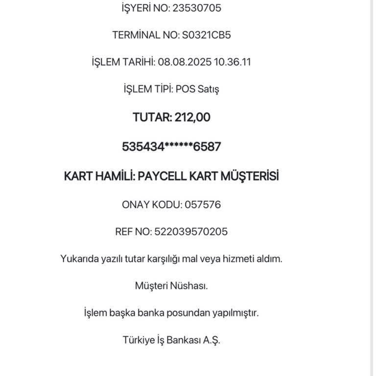 Paycell İle Yüklediğim 200 TL Hesabıma Geçmedi