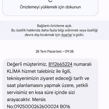 Klimadan Gelen Yüksek Ses Ve Servis Hizmeti Eksikliği Nedeniyle Yaşanan Mağduriyet