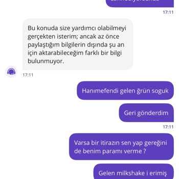 GetirYemek Siparişim Soğuk Ve Geç Geldi, Ücret İadesi Yapılmadı
