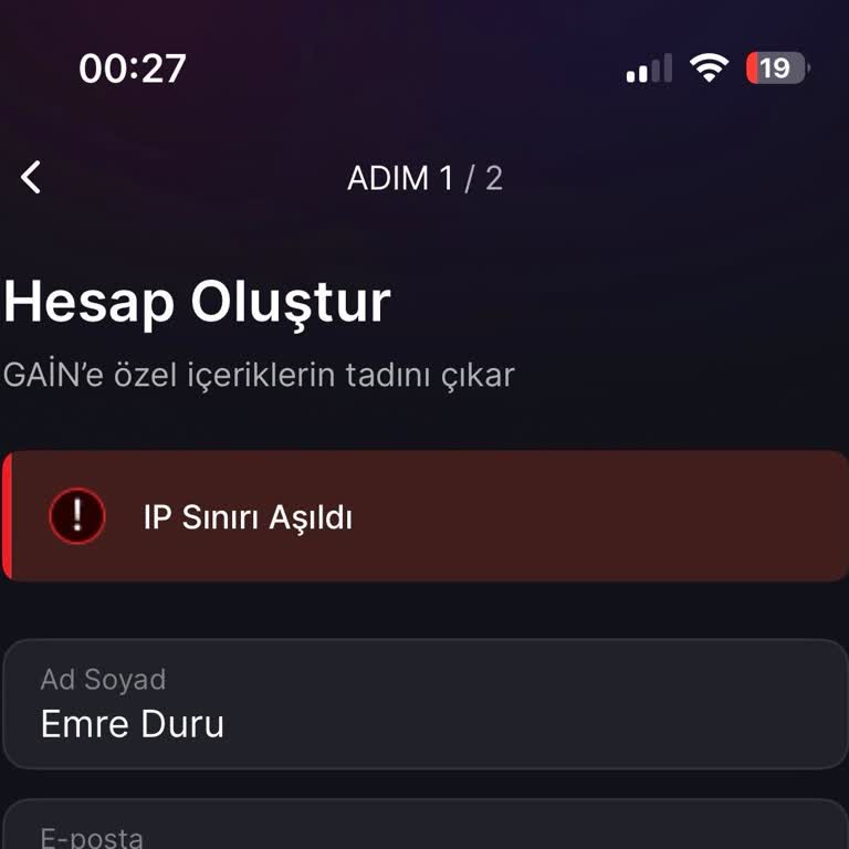 Kampanya Kodu 'IP Sınırı Aşıldı' Hatası Nedeniyle Kullanılamıyor