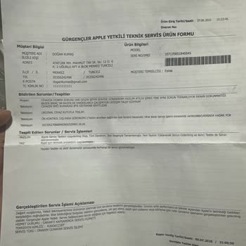 Garanti Süresinde Çözülemeyen Dokunmatik Arızası Nedeniyle Cihaz Değişimi Talebi