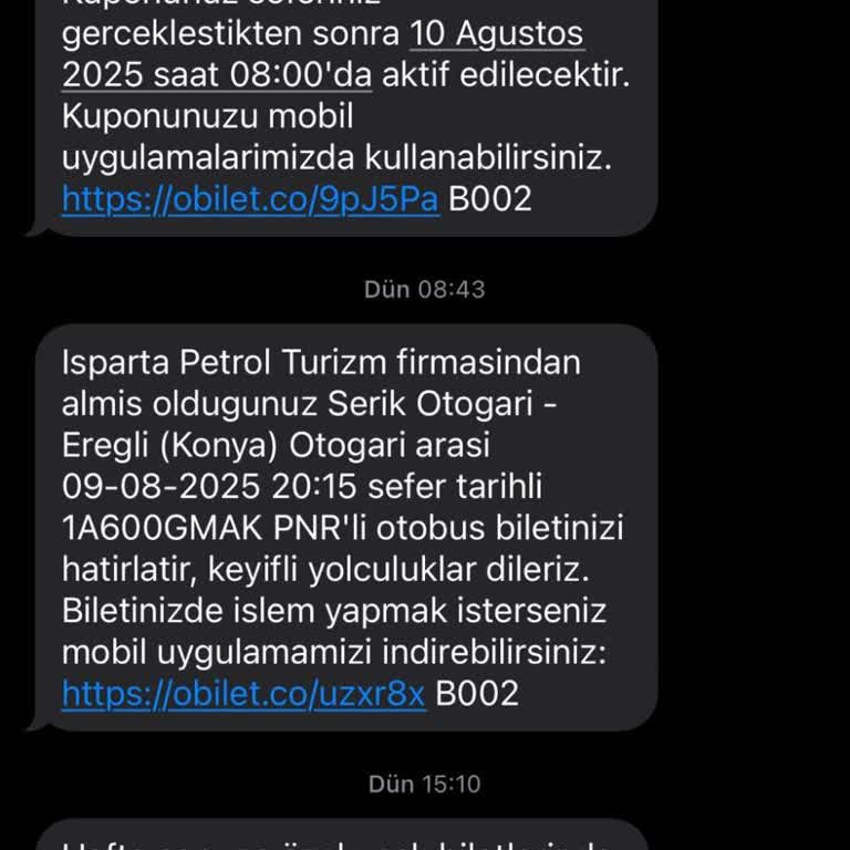 Isparta Petrol Turizm'de Kaybolan Valizim İçin Sorumluluk Alınmıyor