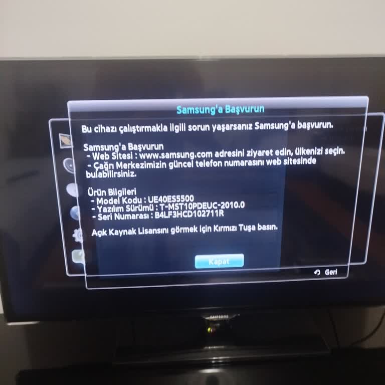 Samsung Televizyonumda Sürekli Yazılım Güncelleme Hatası Ve Destek Sorunu