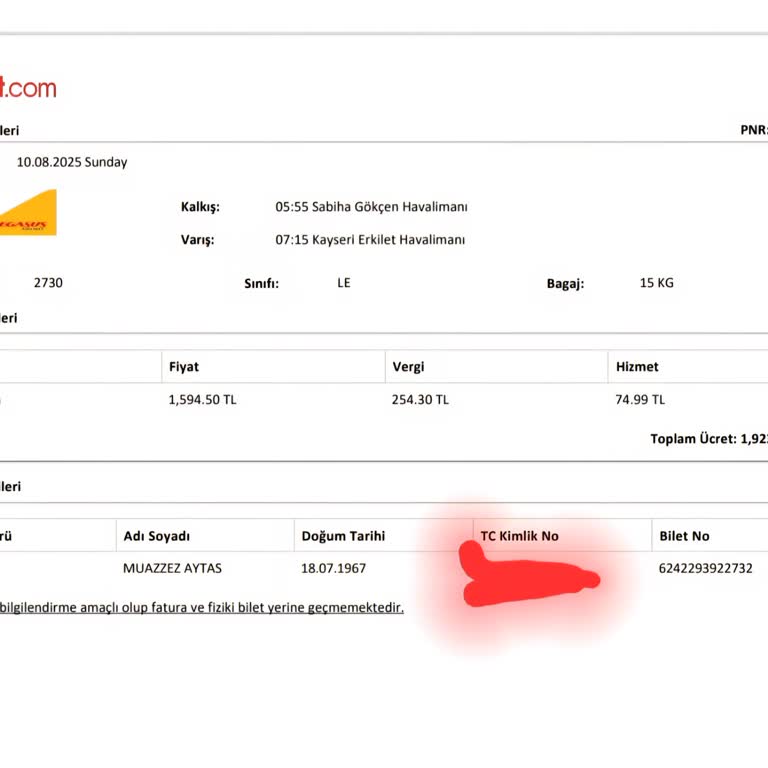 Uygun Fiyatlı Satın Alınan Uçak Bileti İçin Ek Ücret Talebi Ve İade Sorunu