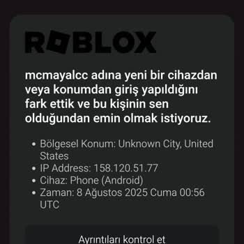 Roblox Hesabım Çalındı, Destek Ekibinden Yanıt Alamıyorum