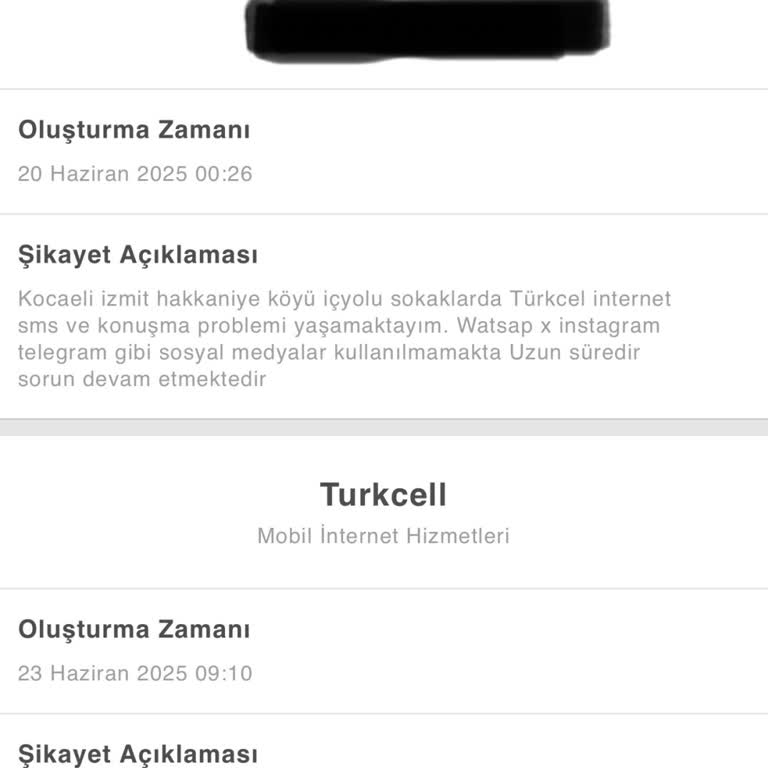 Kocaeli İzmit Köylerinde Turkcell Hizmet Eksikliği
