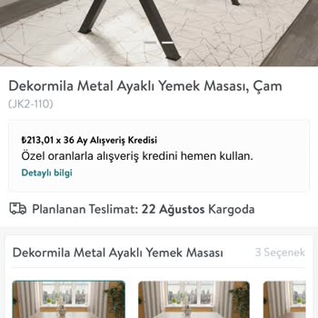 Yanlış Renkli Masa Teslimatı Ve Yetersiz İletişim Nedeniyle İade Sorunu