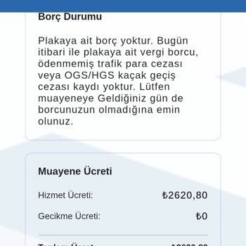 Kredi Kartı İle Araç Muayenesinde Gizli Komisyon Ücretiyle Karşılaştım
