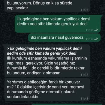 ECA Klima Montajında Servis Ve Vakum İşlemi Sorunu
