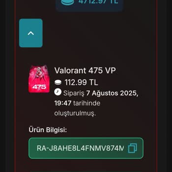 Satın Alınan Valorant Points Kodları Kullanılmış Çıktı, Sorunum Çözülmedi