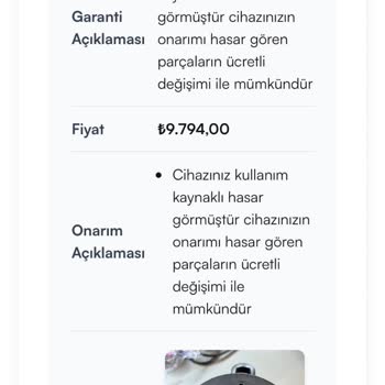 Garanti Kapsamındaki Süpürgeye Yüksek Onarım Ücreti Ve Kullanıcı Hatası İddiası