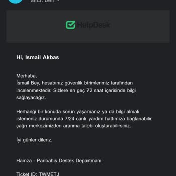 Pari Bahis Hesabımdaki 160000 TL Bakiyem Çoklu Hesap İddiasıyla Sıfırlandı