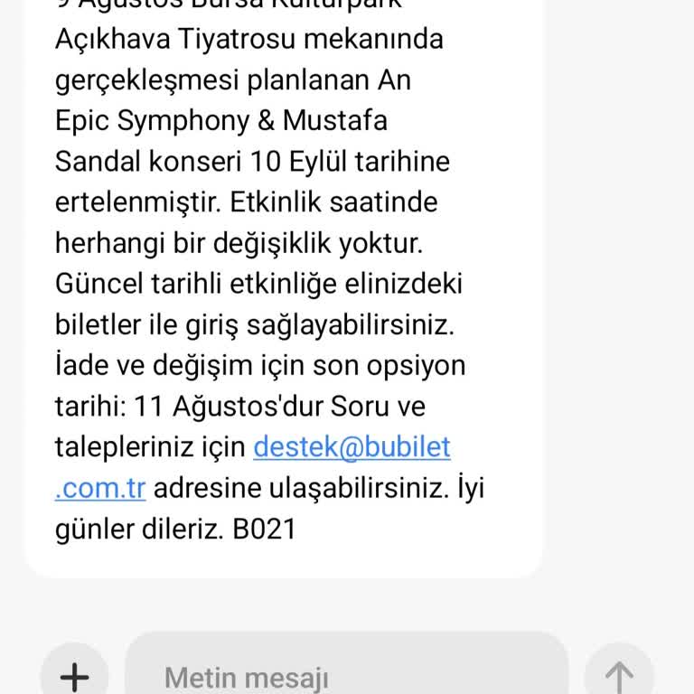 Konser Tarihi Değişti Bilet İadesi Talebime Dönüş Yapılmıyor