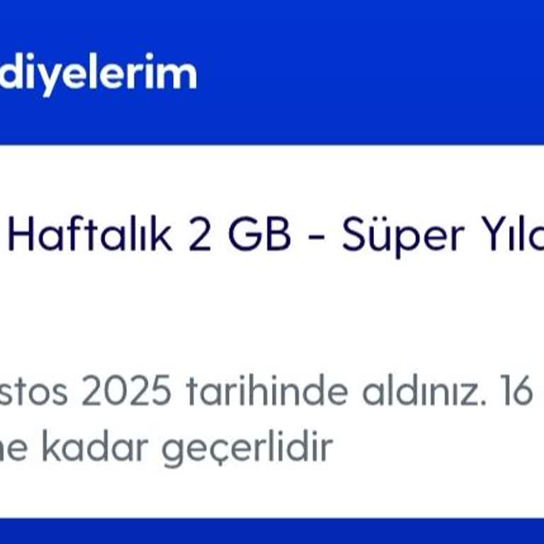 Kazandığım 2 GB İnternet Paketi Hattıma Yüklenmedi Ve Yıldızlarım Silindi