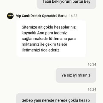 Kazandığım Bakiyenin Çoklu Hesap Gerekçesiyle Ödenmemesi Ve Yetersiz Destek
