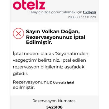 Ücretsiz İptal Hakkıma Rağmen 20.800 TL İadem Yapılmadı, Mağdur Edildim