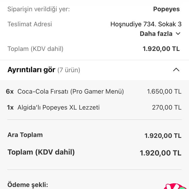 Eksik Gelen Maxi XL Menü Ve İletişim Sorunu