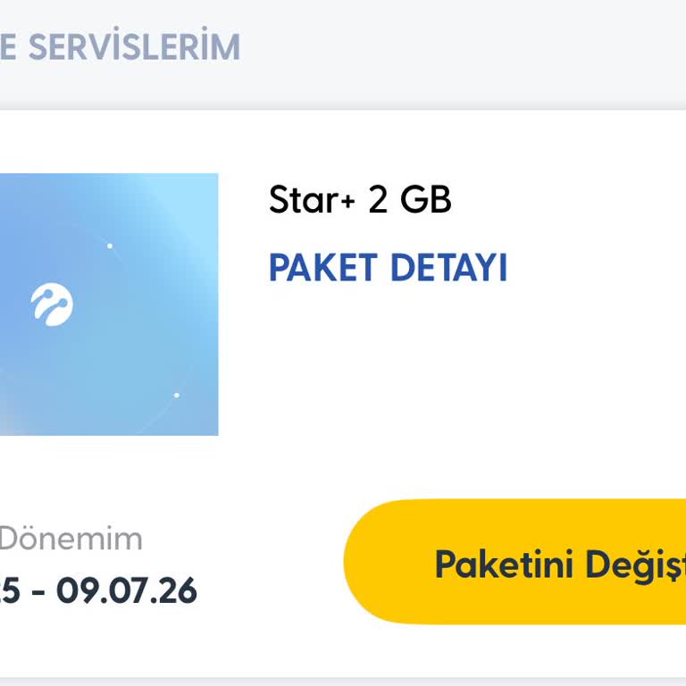 Sözleşmeli 50 GB Paketim Yerine Yanlış Paket Tanımlandı, Mağdurum!