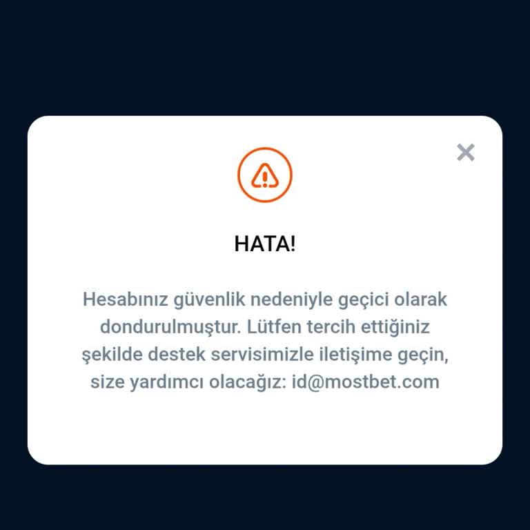 Mostbet Hesabım Sebepsiz Donduruldu Paramı Çekemiyorum