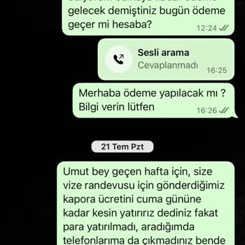 Vize Randevusu Alınmadı Param İade Edilmedi