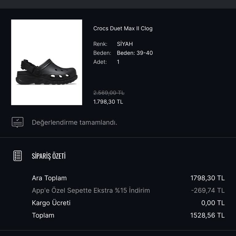 Değişim Ve Garanti Sürecinde Uygun Beden Crocs Terlik Temin Edilemiyor