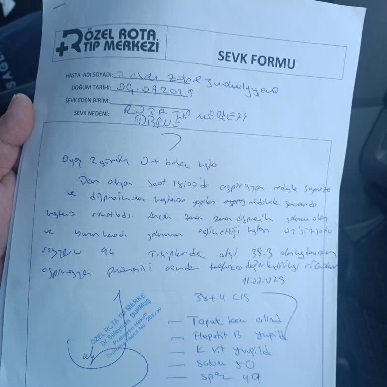 Rota Tıp Merkezi'nde Doğum Sonrası İhmalkârlık Ve Ücret İadesi Talebi