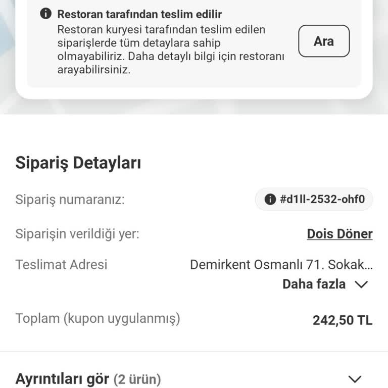 Siparişim 1,5 Saatte Teslim Edilmedi, Müşteri Hizmetlerinden Çözüm Alamadım