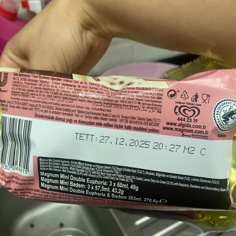 Magnum Mini Dondurmada Pütürlü Madde Ve Sağlık Endişesi