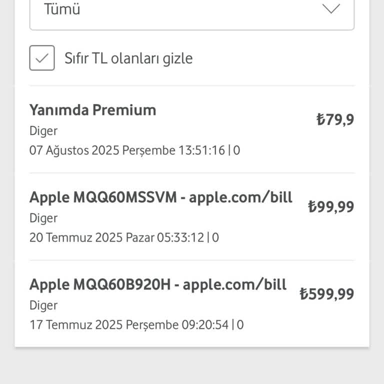 Onaysız Apple Bill Ücreti: 700 TL'nin İadesini Talep Ediyorum
