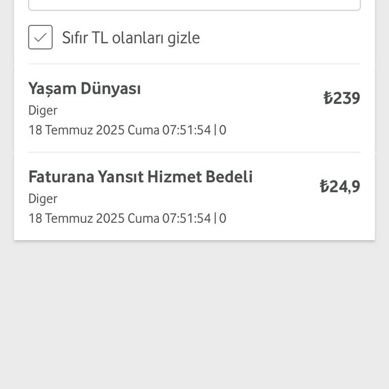 Onayım Dışında Yansıtılan Vizyon Mobil Hizmeti Ücreti Şoku