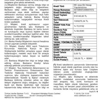 Kredi Yapılandırmasında Beklenmeyen Aylık Taksit Farkı