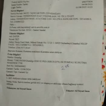 Grundig Kurutma Makinesi: Uzayan Program Süreleri, Kıyafetlerde Küçülme Ve Yetersiz Servis Hizmeti