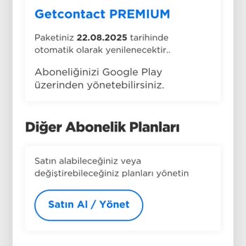 Getcontact Premium Üyeliğimi İptal Edemiyorum Ve Ücret İadesi Talep Ediyorum