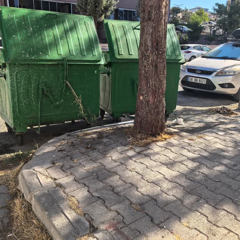 Çöp Konteynerleri Yol Ortasında, Sorunumuz Çözülmüyor!