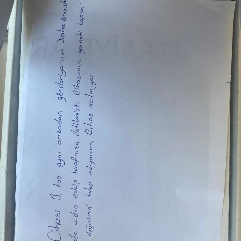 Arızalı Cihazın Sürekli Aynı Sorunu Ve Servisten Çözüm Alamama