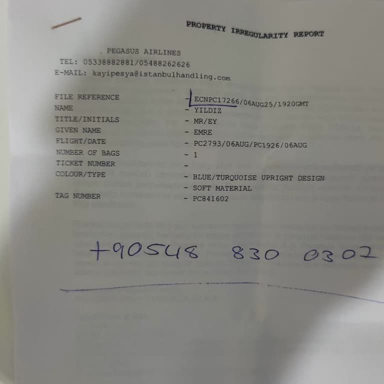 Kayıp Bagajıma 5 Gündür Ulaşılamıyor, Hiçbir Bilgilendirme Yapılmadı