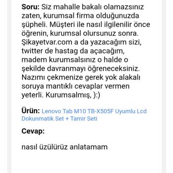 Kurumsal Firma İlgisizliği Ve Kaba Yaklaşım Şaşkınlığı