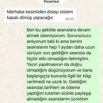 Eksik Seanslar Ve Zorla Satılan Krem İçin Ücret İadesi Talebim Yanıtsız Kaldı